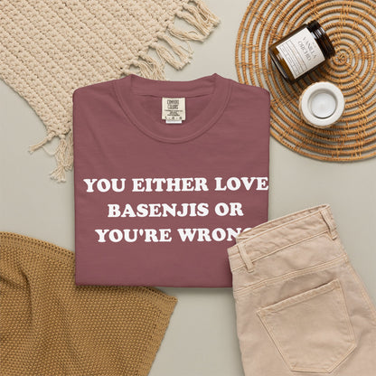 Love Basenji Premium Tee