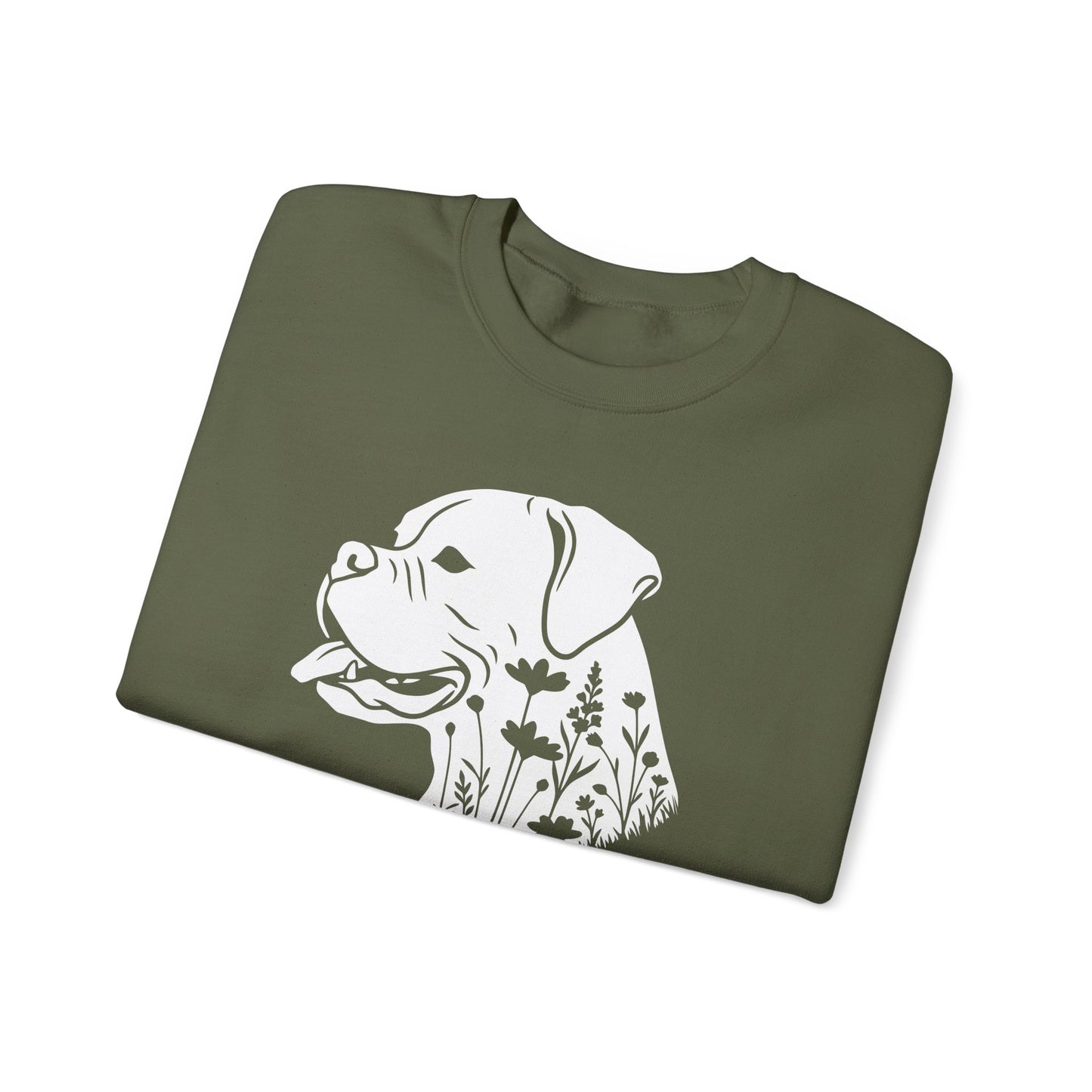 Boxer Flowers Crewneck Sweatshirt