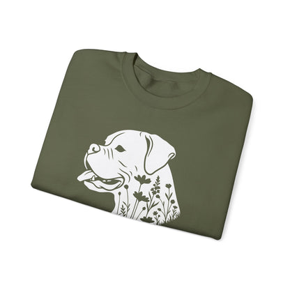 Boxer Flowers Crewneck Sweatshirt