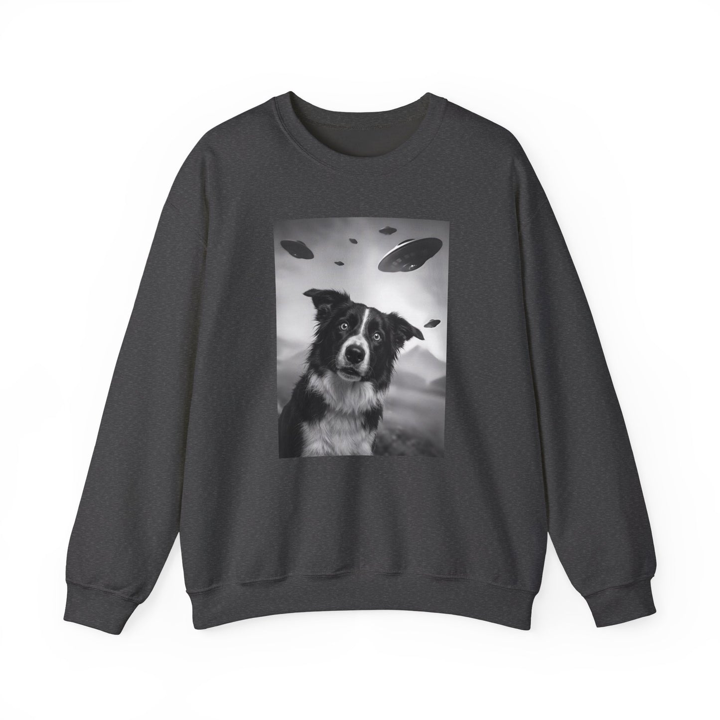 Border Collie UFO Crewneck Sweatshirt