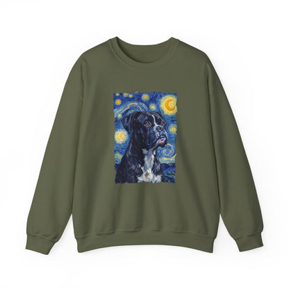 Black Boxer Van Gogh Crewneck Sweatshirt