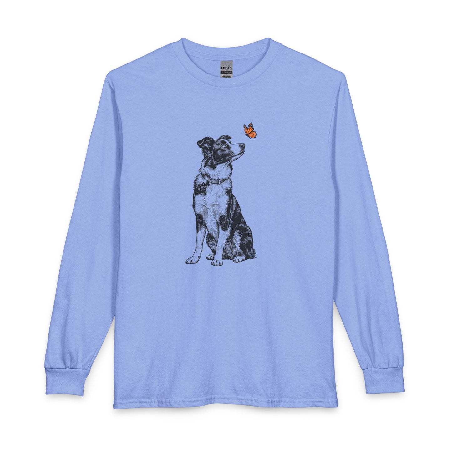 Border Collie Butterfly Long Sleeve