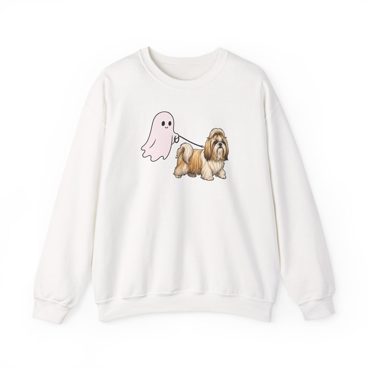 Shih Tzu Ghost Walk Crewneck Sweatshirt