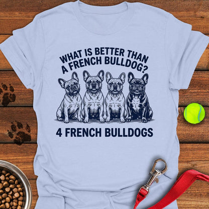 4 French Bulldog Light Blue
