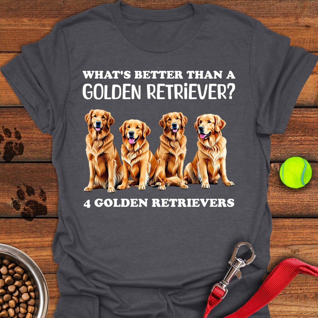 4 Golden Retrievers Dark Heather
