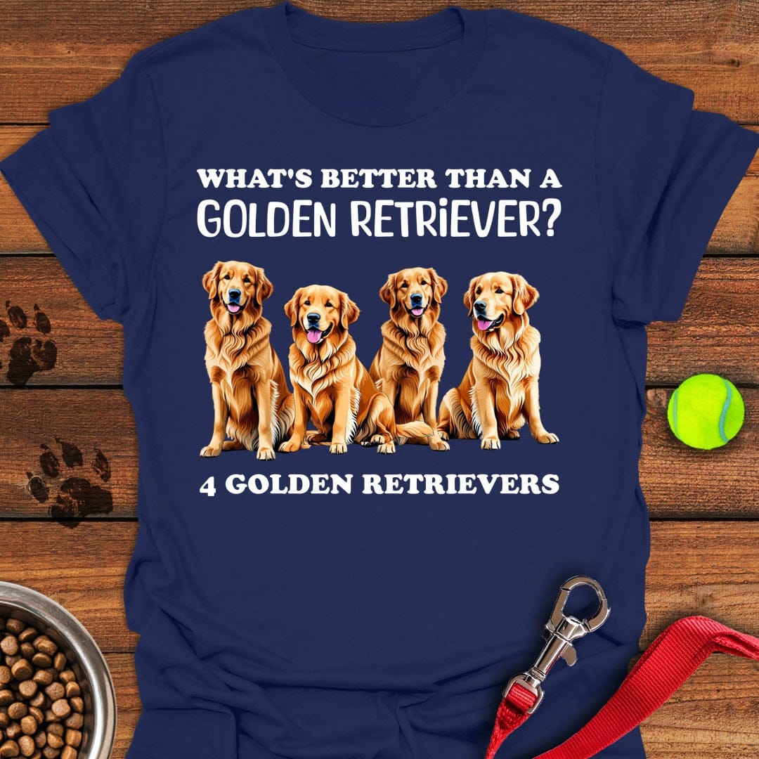 4 Golden Retrievers Navy