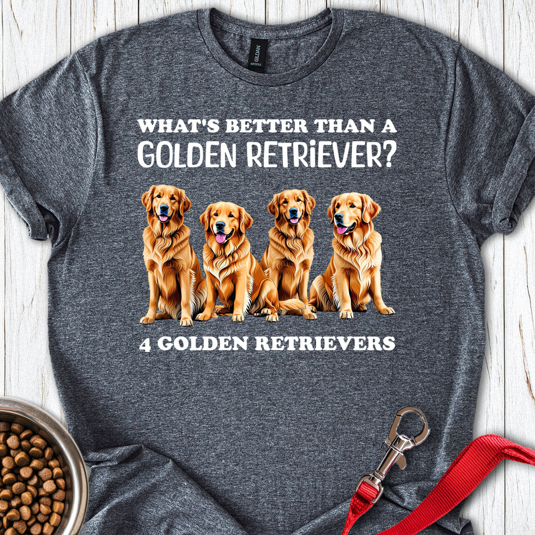 4 Golden Retrievers Dark Heather