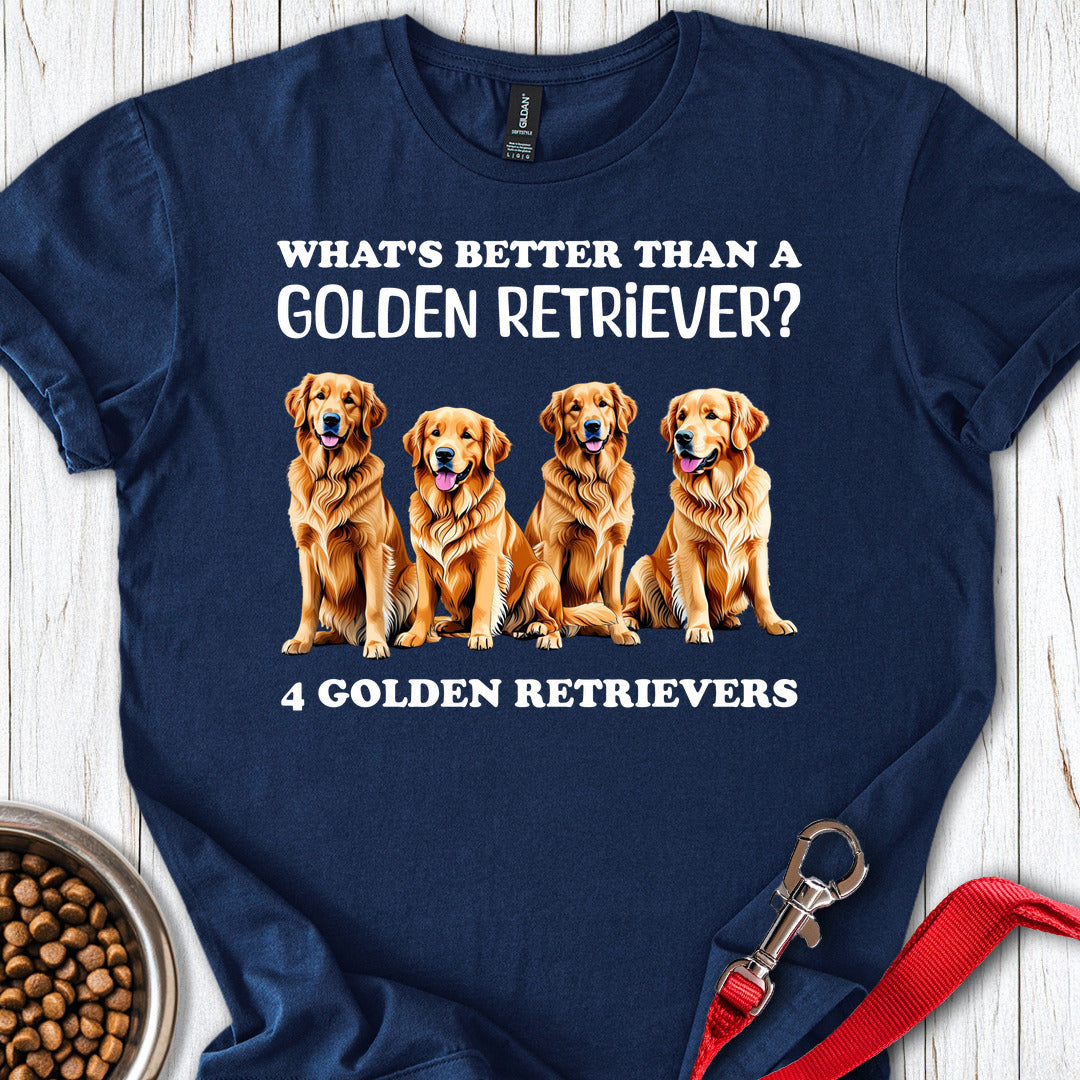 4 Golden Retrievers Navy