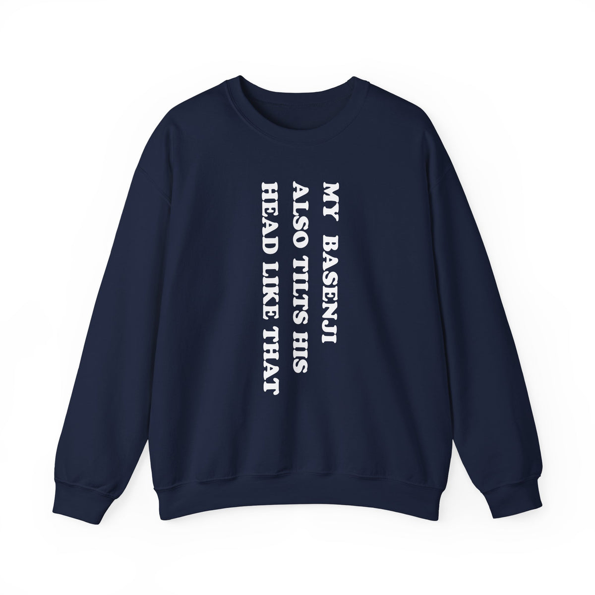 Basenji Tilts His Head Crewneck Sweatshirt