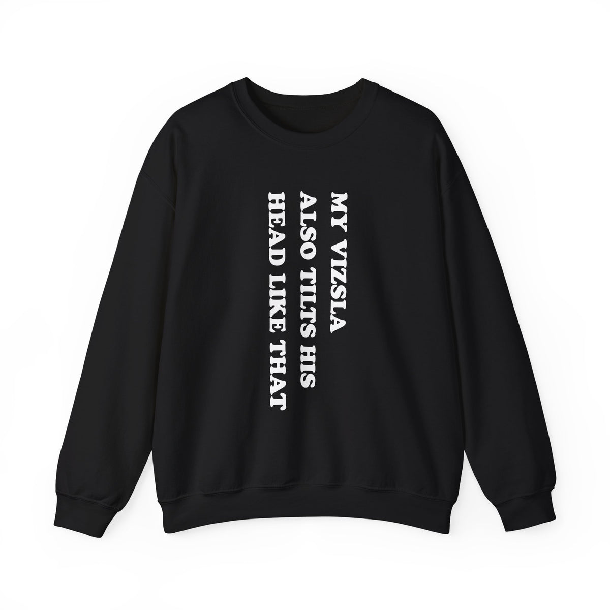 Vizsla Tilt His Head Crewneck Sweatshirt