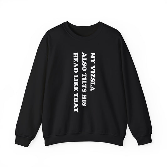 Vizsla Tilt His Head Crewneck Sweatshirt
