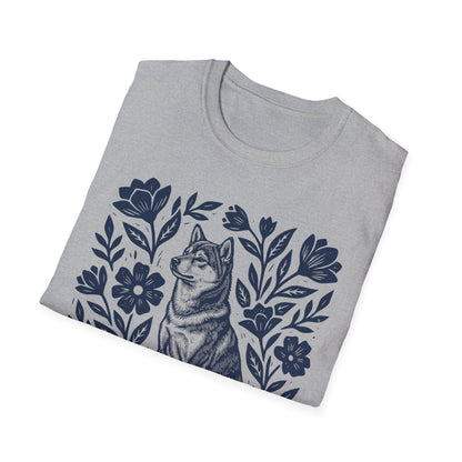 Shiba Inu Linocut