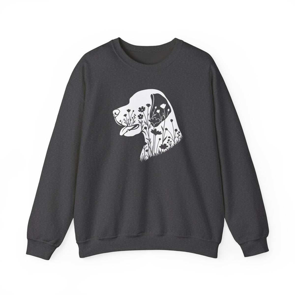 English Pointer Flowers Crewneck Sweatshirt