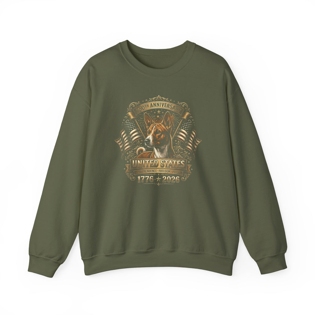 Basenji USA Crewneck Sweatshirt