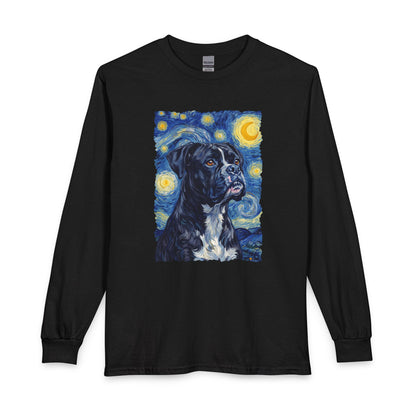 Black Boxer Van Gogh Long Sleeve
