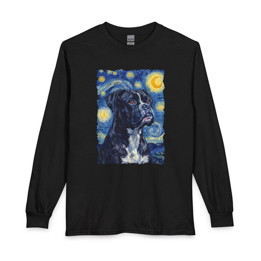 Black Boxer Van Gogh Long Sleeve