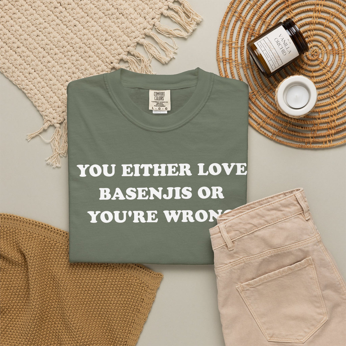 Love Basenji Premium Tee