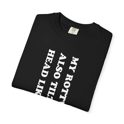 Rottweiler Tilts Her Head Premium Tee