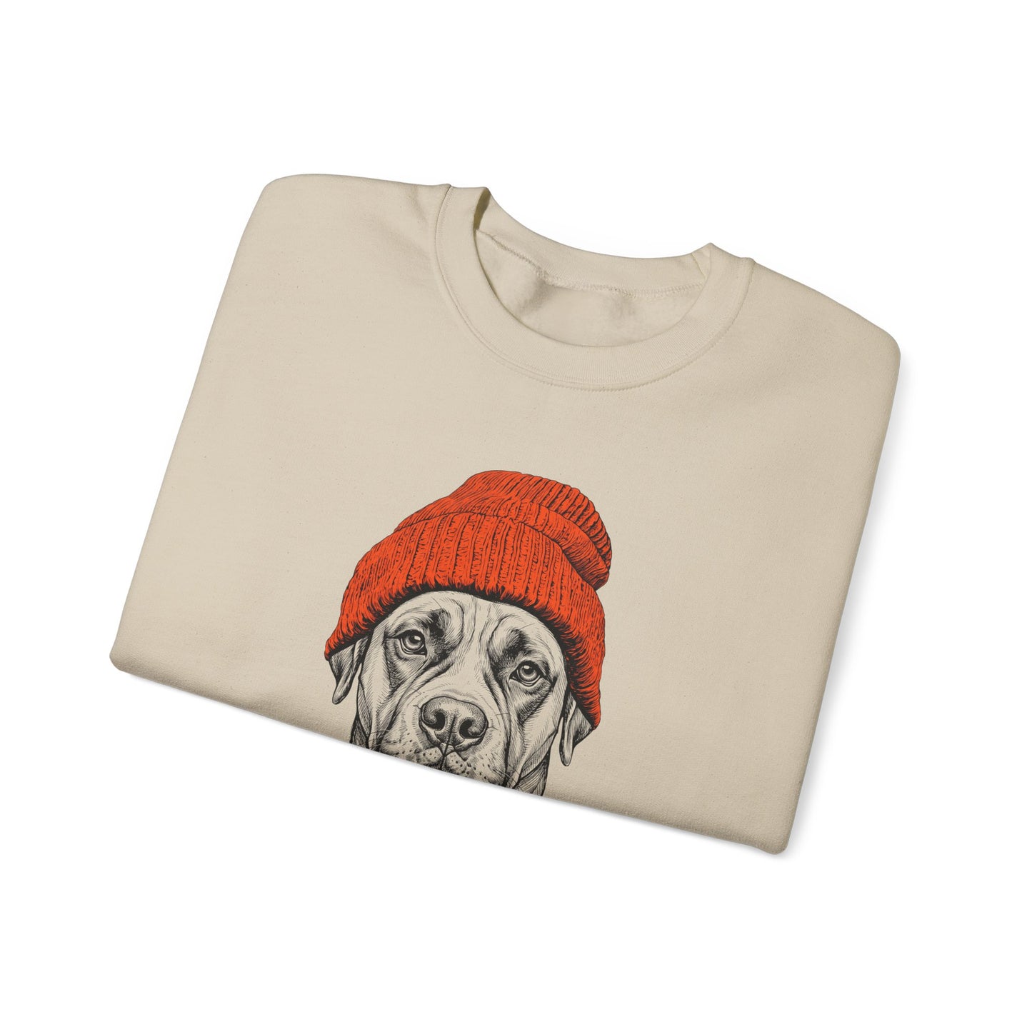 Boxer Beanie Crewneck Sweatshirt