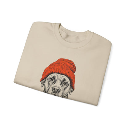 Boxer Beanie Crewneck Sweatshirt