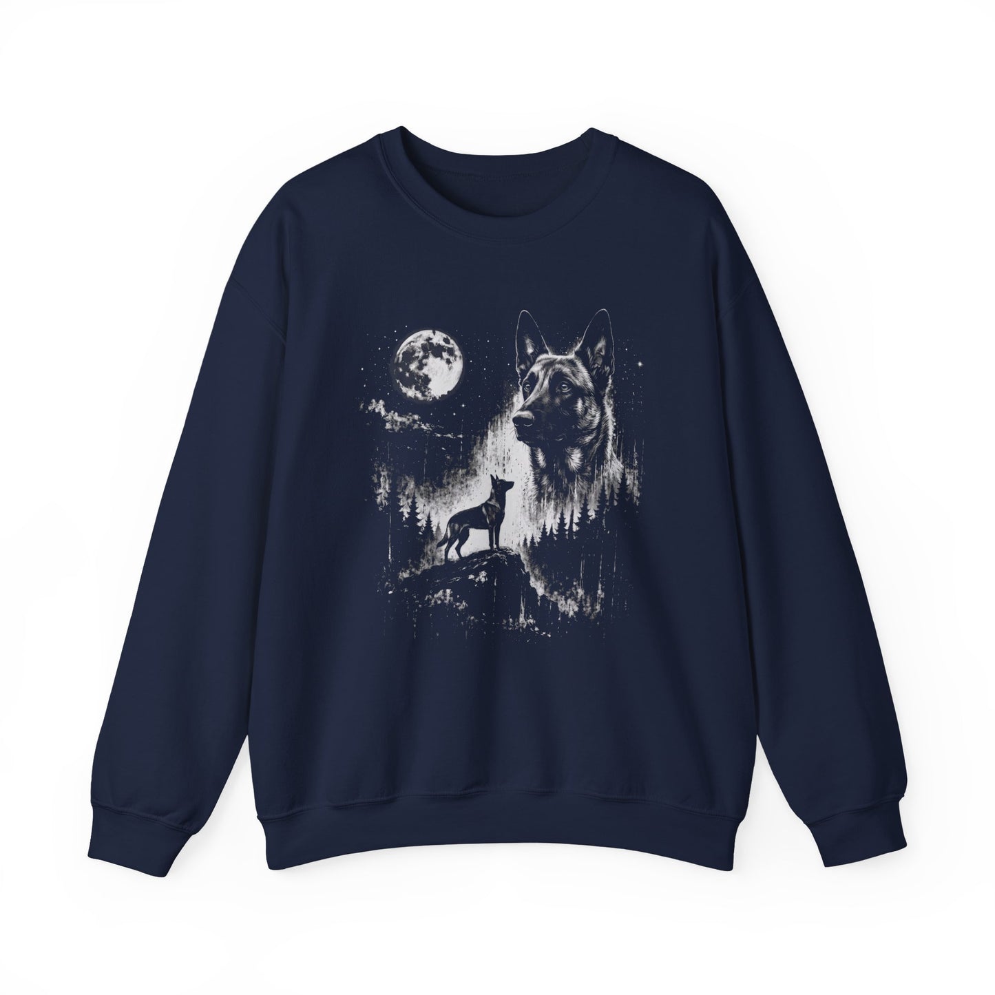 Belgian Malinois Moon Crewneck Sweatshirt