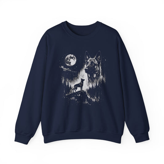 Belgian Malinois Moon Crewneck Sweatshirt