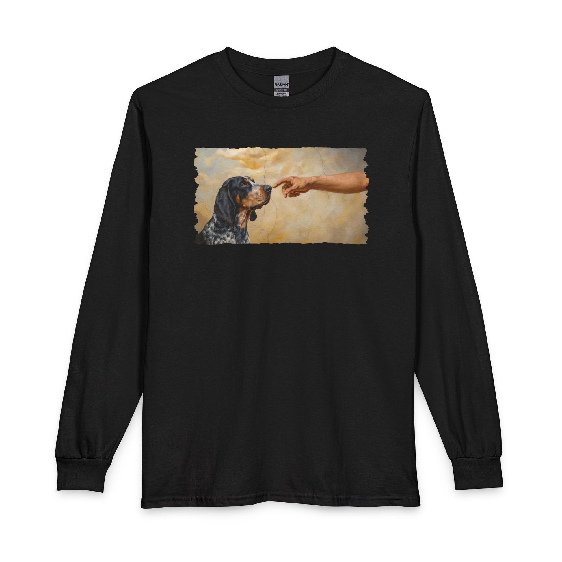 God Creates Bluetick Coonhound Long Sleeve Black
