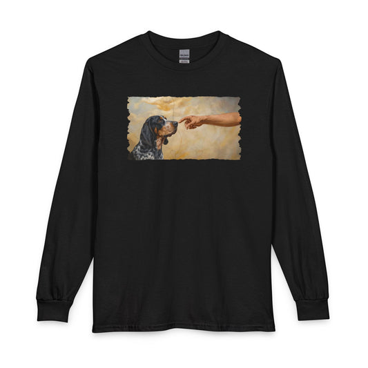 God Creates Bluetick Coonhound Long Sleeve Black