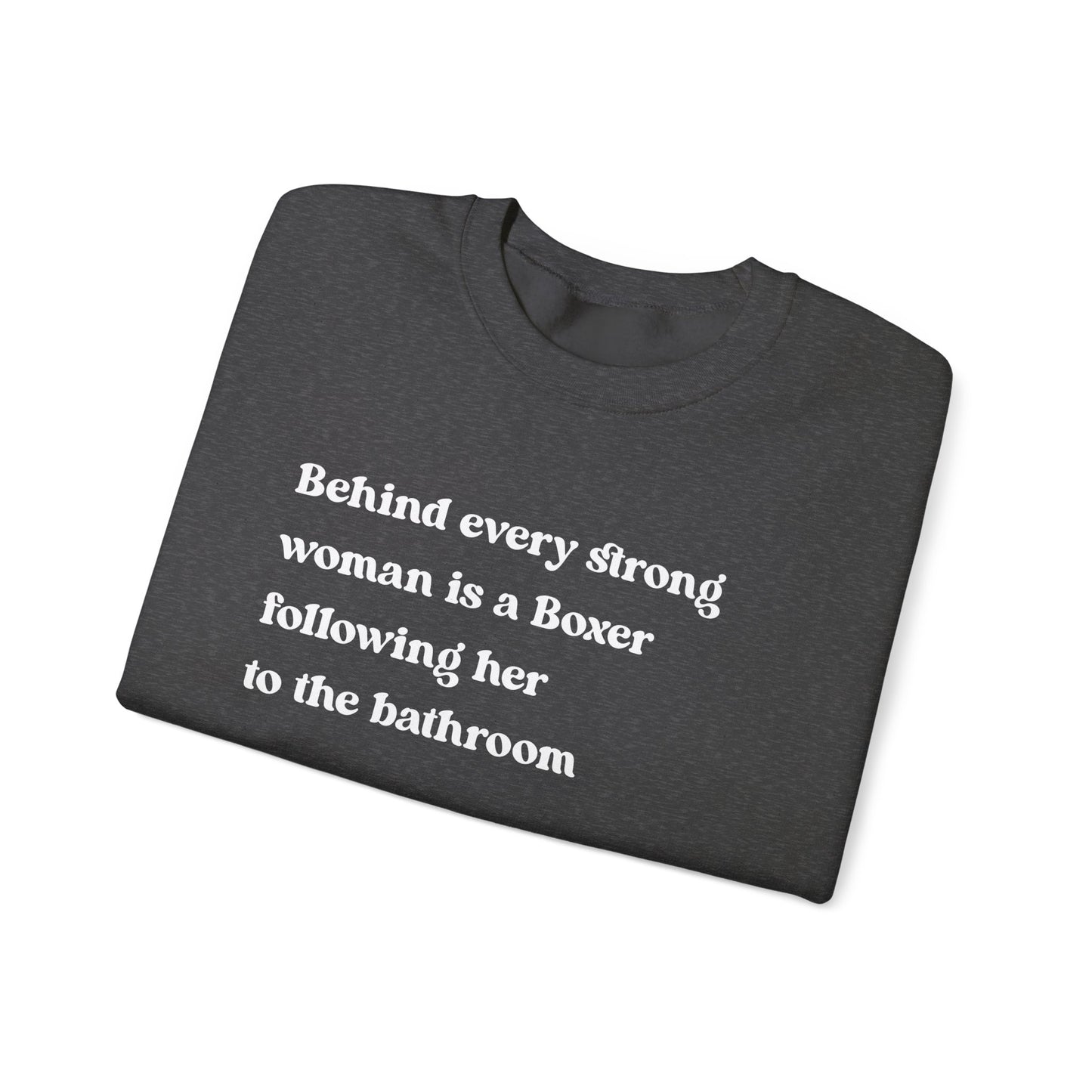 Boxer Strong Woman Crewneck Sweatshirt