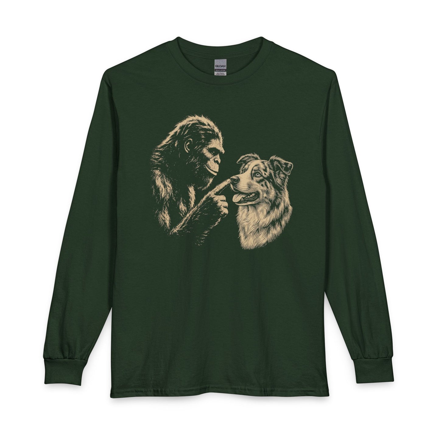 Bigfoot Boops Australian Shepherd Long Sleeve
