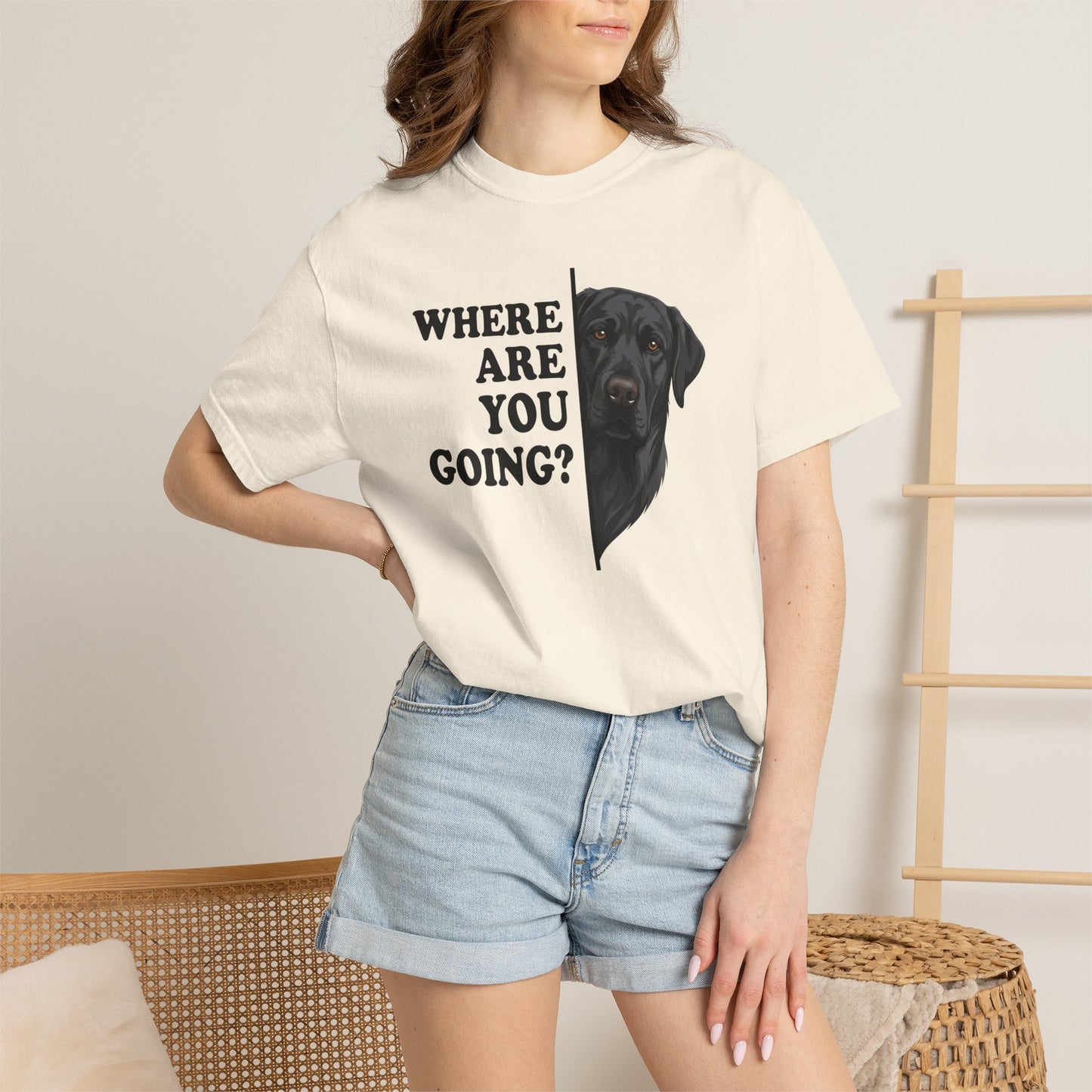 Black labrador Alert Premium Tee