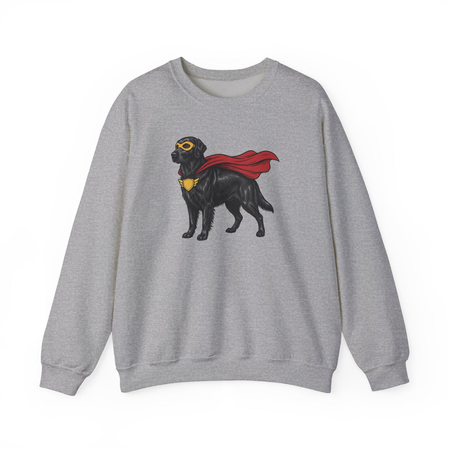 Flat Coated Retriever Superhero Crewneck Sweatshirt