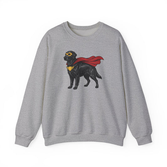 Flat Coated Retriever Superhero Crewneck Sweatshirt