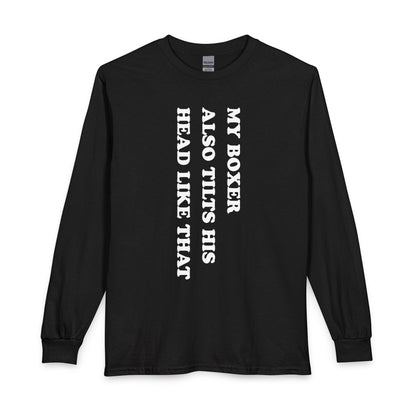 Boxer Tilt His Head Long Sleeve
