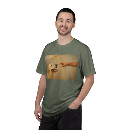 God Creates Yellow Lab Premium Tee