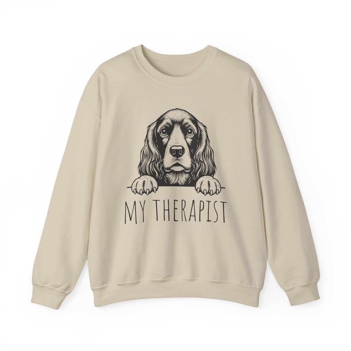 Cocker Spaniel My Therapist Crewneck Sweatshirt