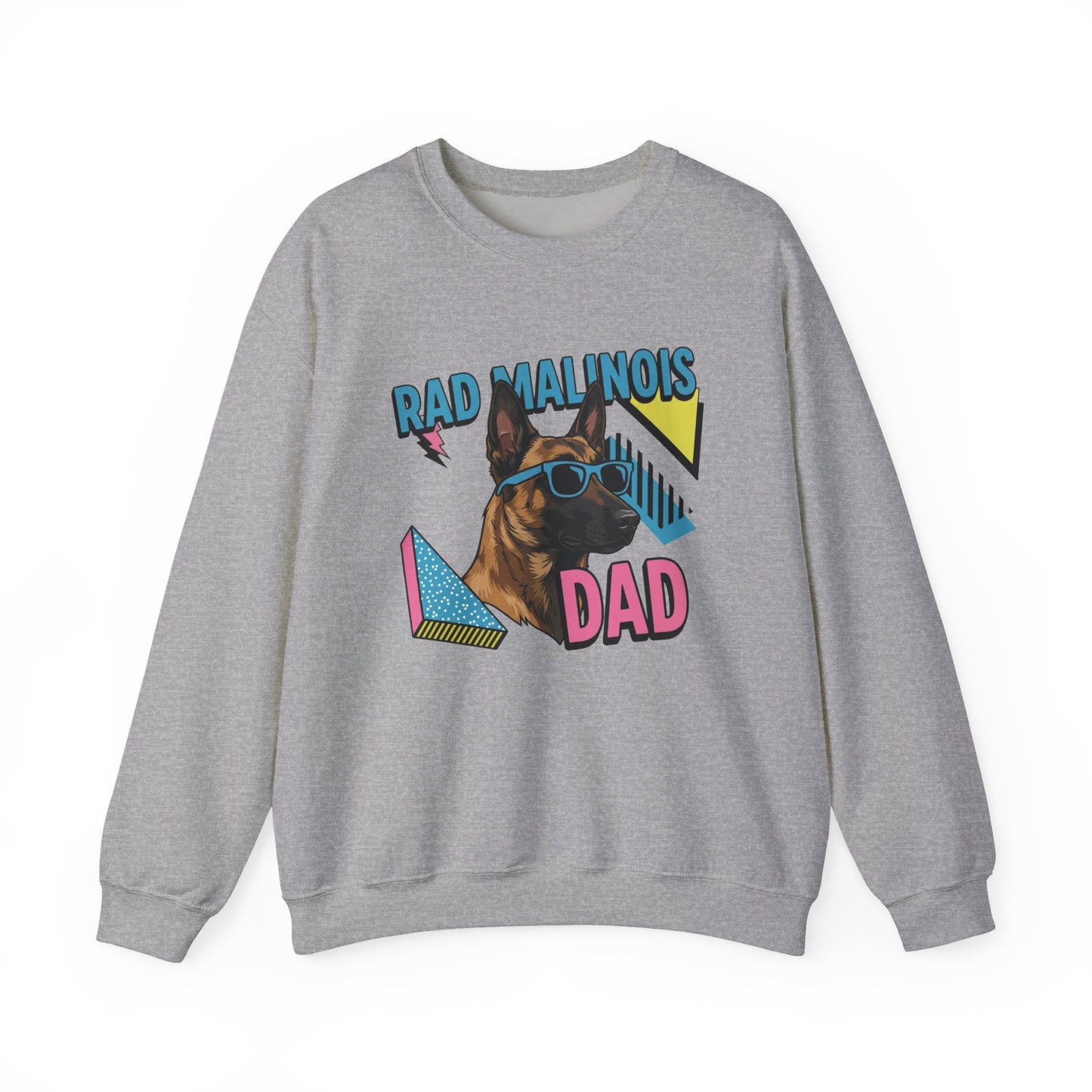 Rad Malinois Dad Crewneck Sweatshirt