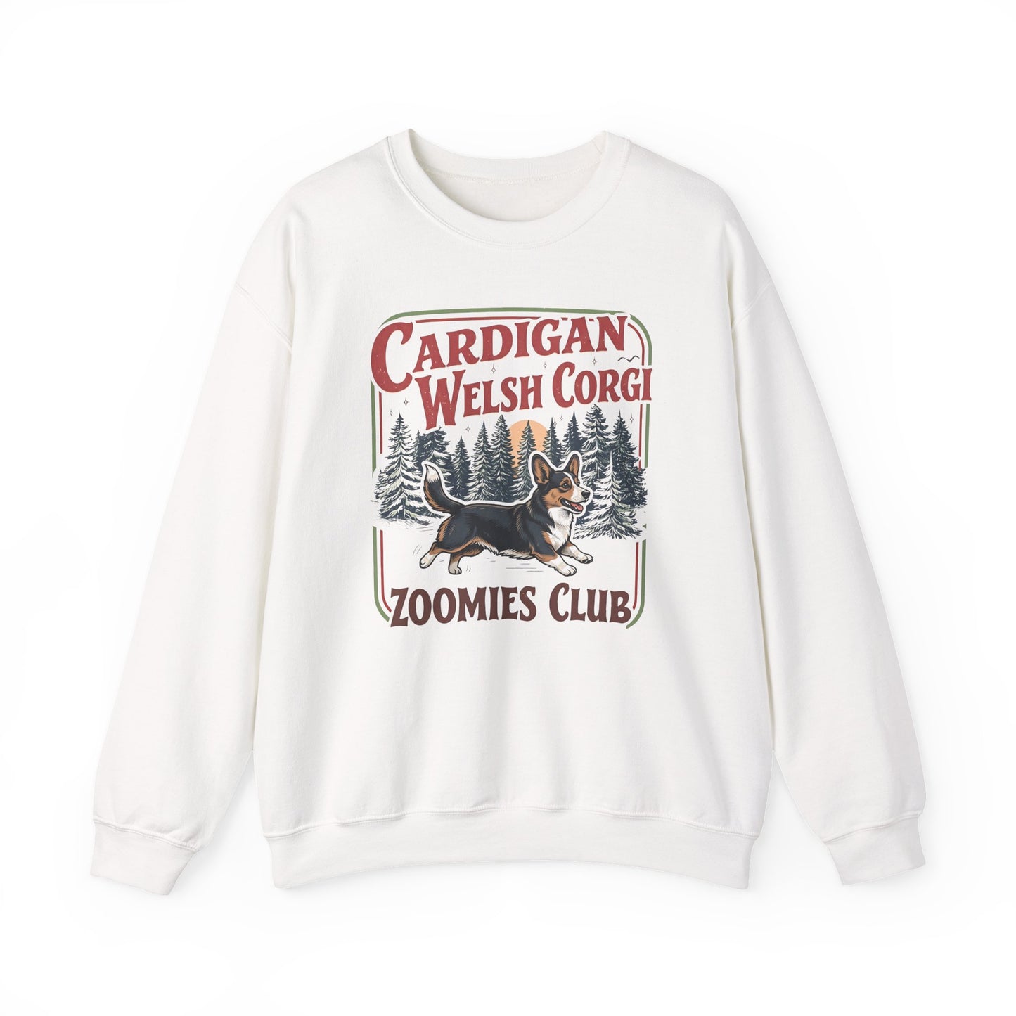 Cardigan Welsh Corgi Zoomies Club Crewneck Sweatshirt