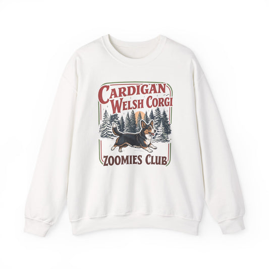 Cardigan Welsh Corgi Zoomies Club Crewneck Sweatshirt