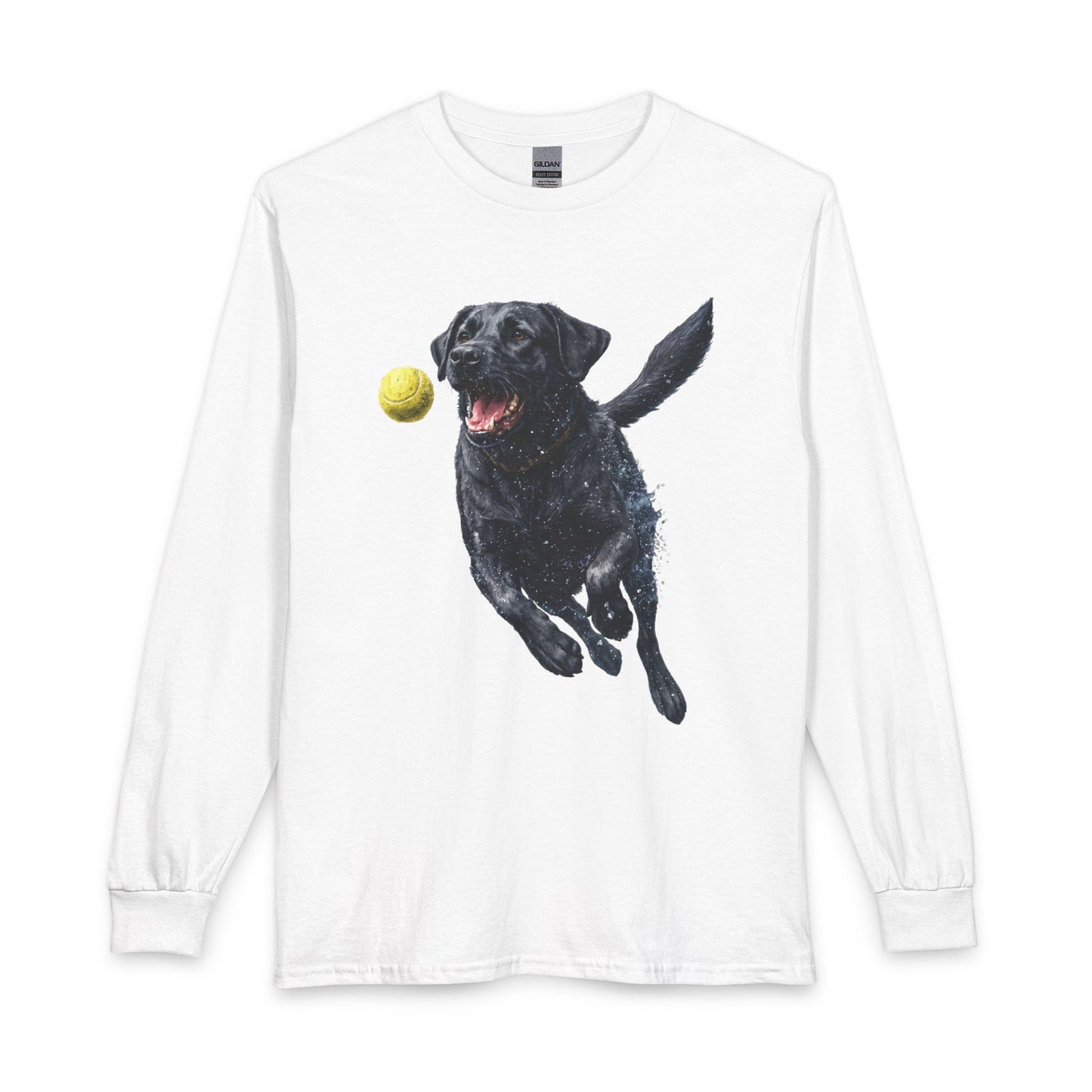 Black Labrador Running Long Sleeve