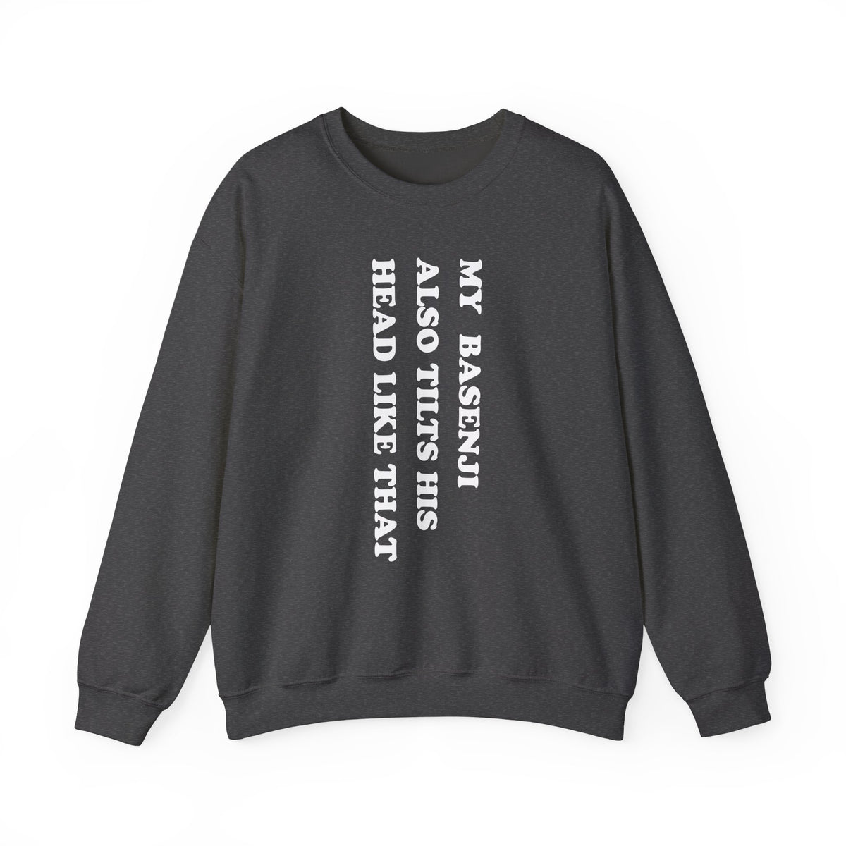 Basenji Tilts His Head Crewneck Sweatshirt