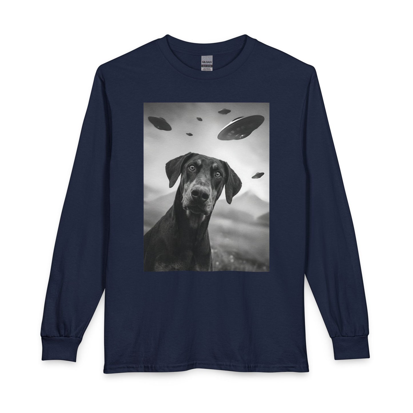 Doberman Pinscher UFO Long Sleeve