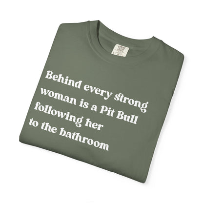 Pit Bull Strong Woman Premium Tee