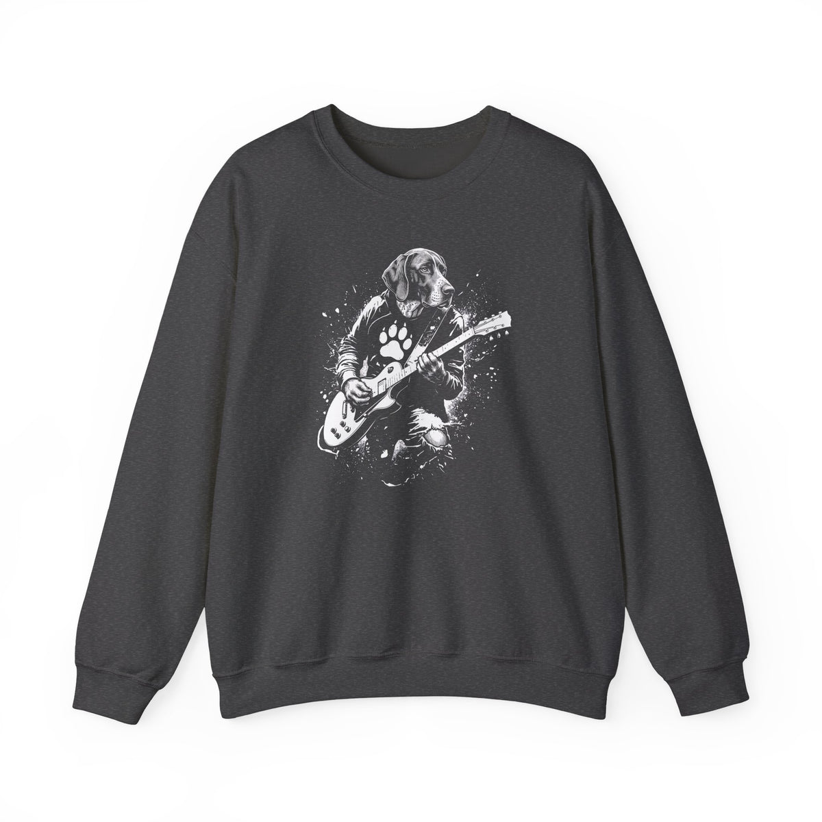 English Pointer Guitar Crewneck Sweatshirt