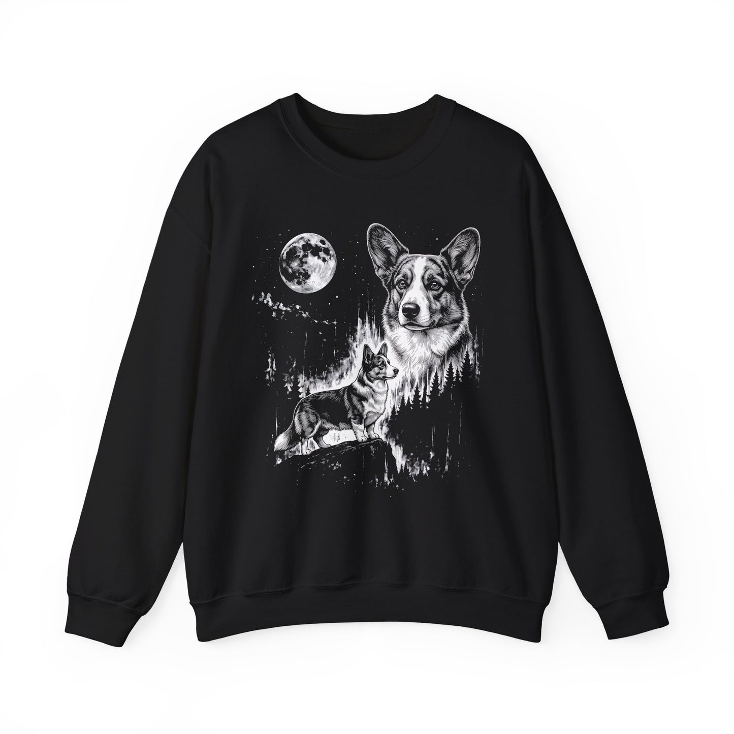 Cardigan Welsh Corgi Moonlight Crewneck Sweatshirt