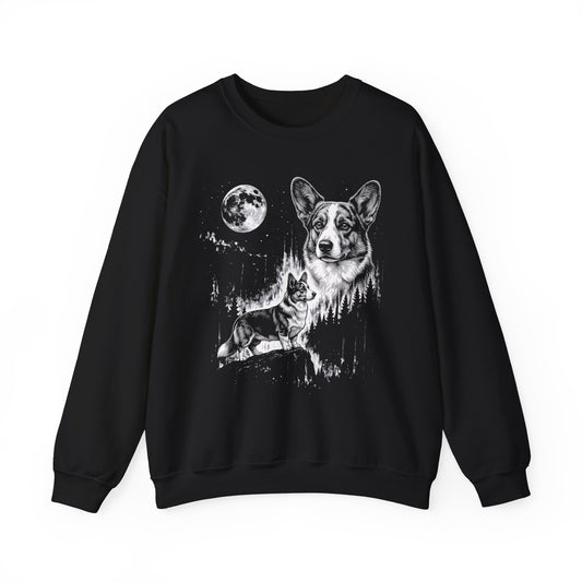 Cardigan Welsh Corgi Moonlight Crewneck Sweatshirt