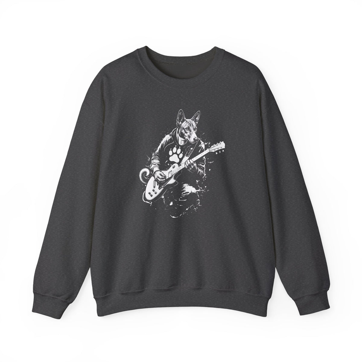 Basenji Guitar Crewneck Sweatshirt