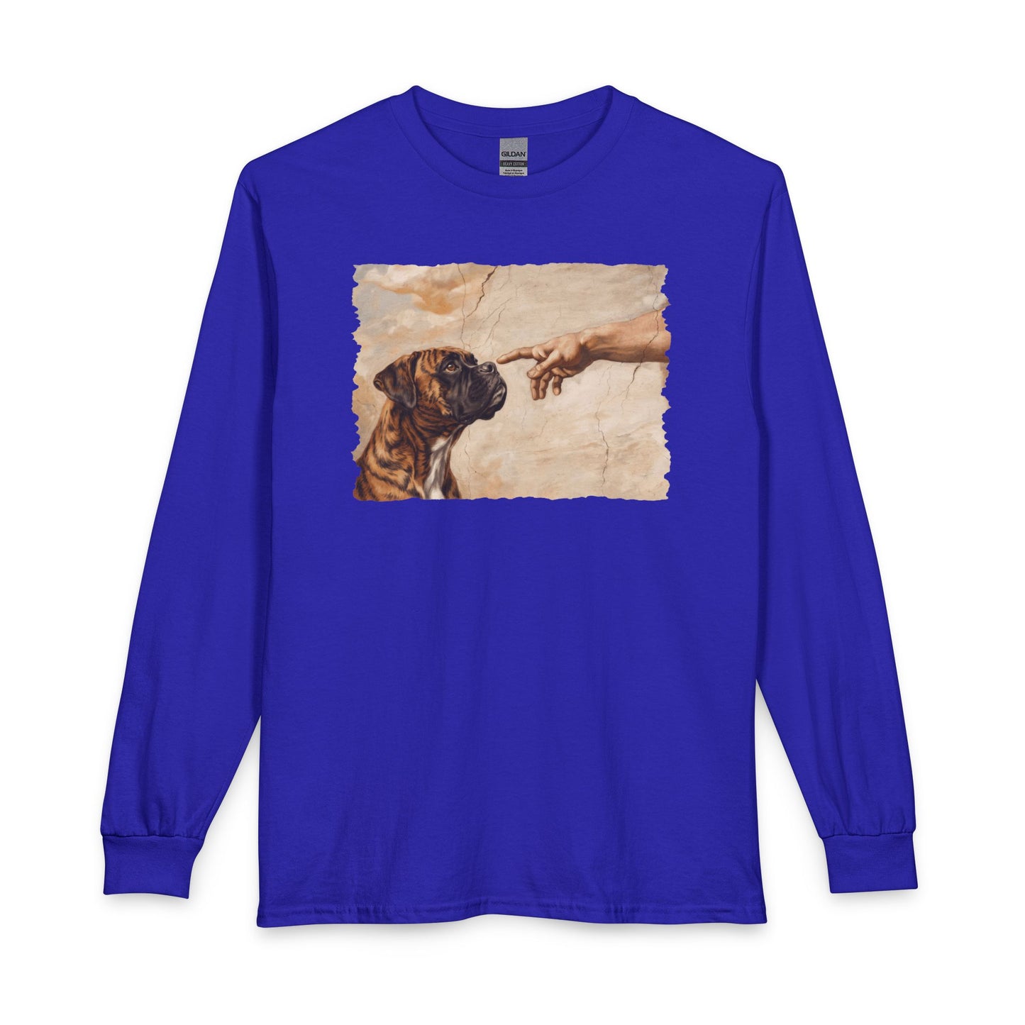 God Creates Brindle Boxer Long Sleeve