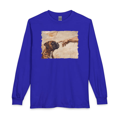 God Creates Brindle Boxer Long Sleeve