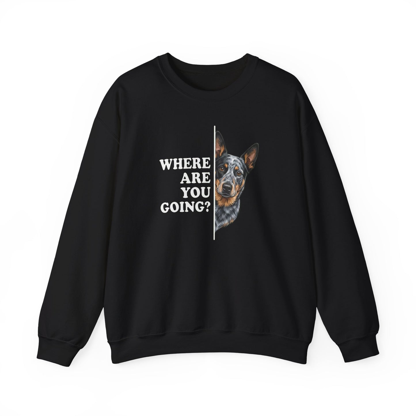 Blue Heeler Following Crewneck Sweatshirt